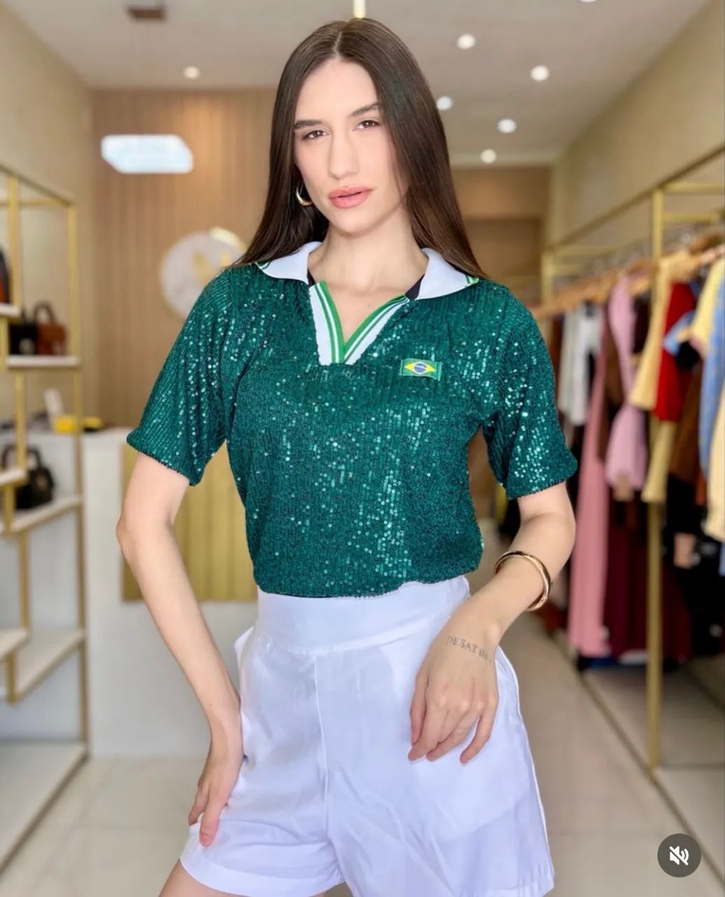 Blusa do Brasil em Paetê - Foto 2
