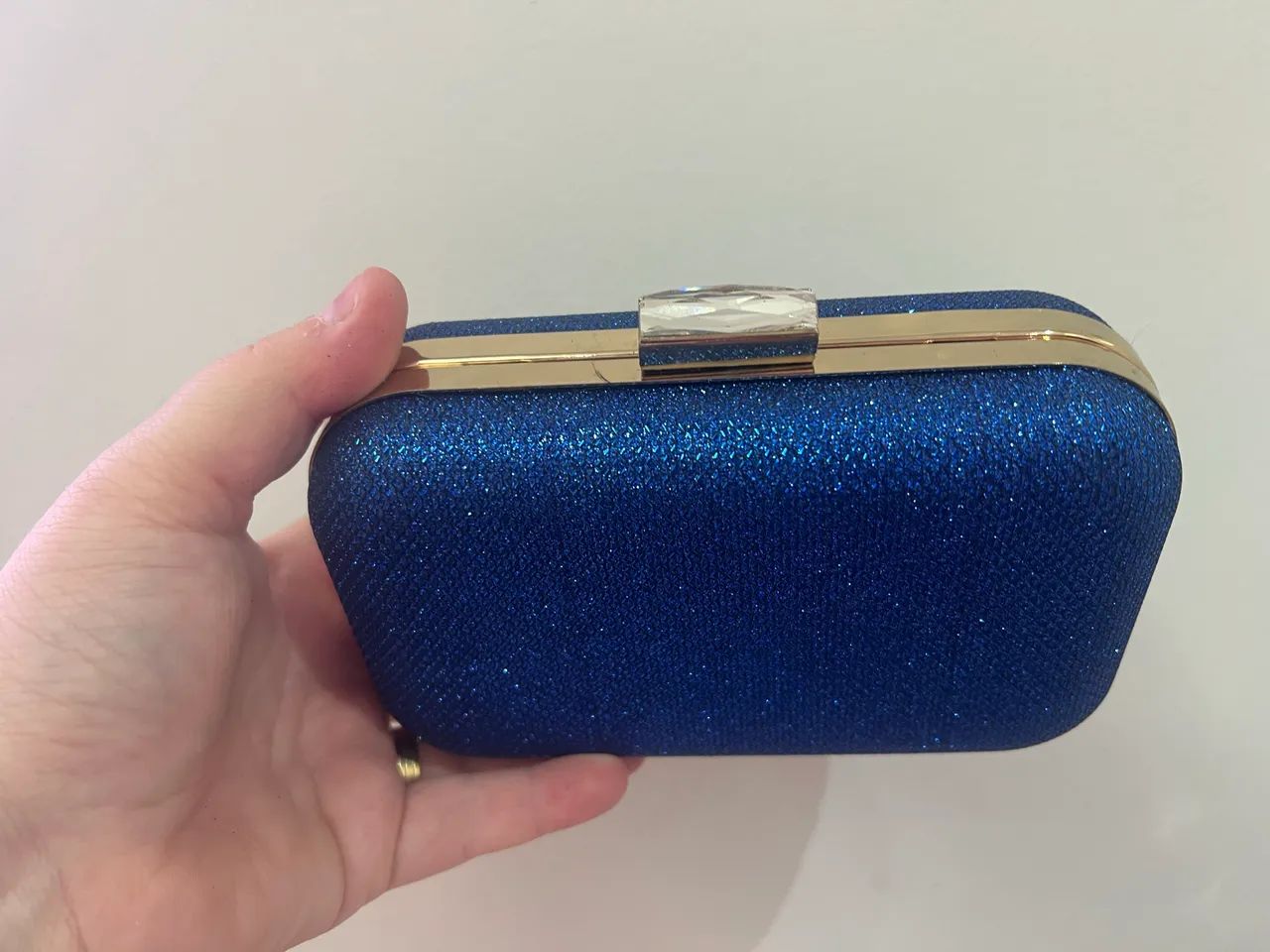 Vendo bolsa de festa azul - Foto 4