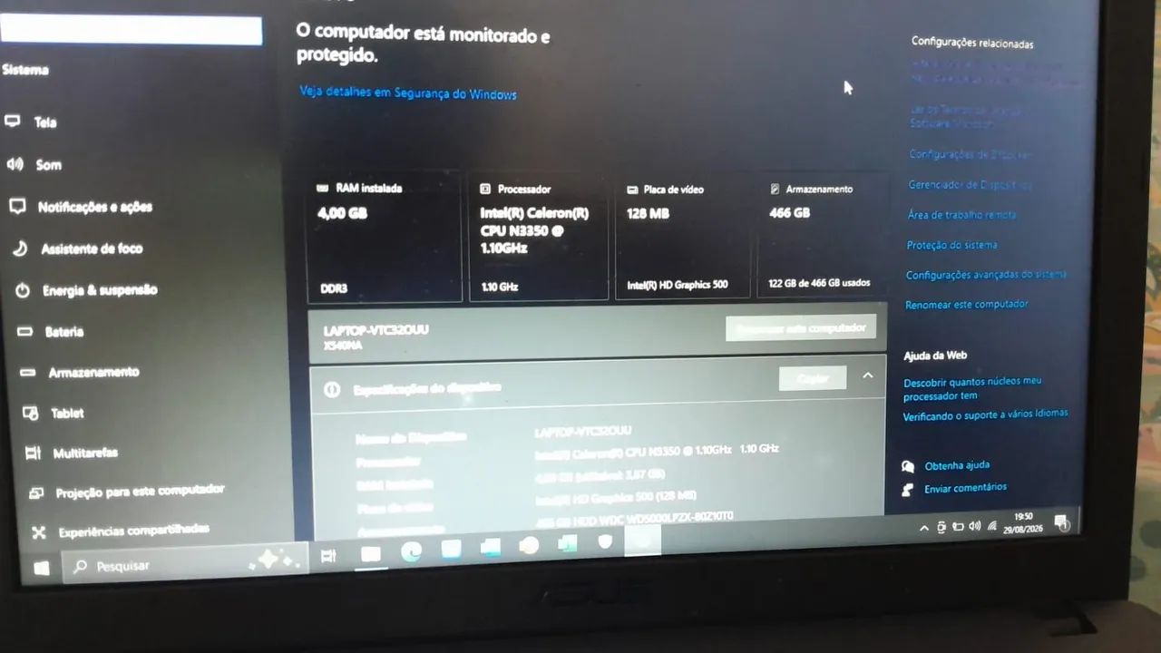 Notebook Asus modelo X543N - Foto 5