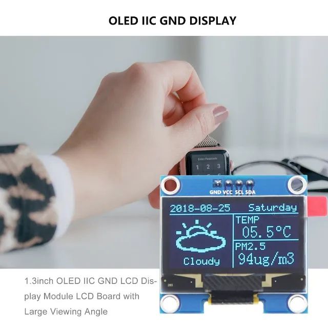 arduino Display 1.3 Polegadas Oled Iicd Lcd - Foto 5