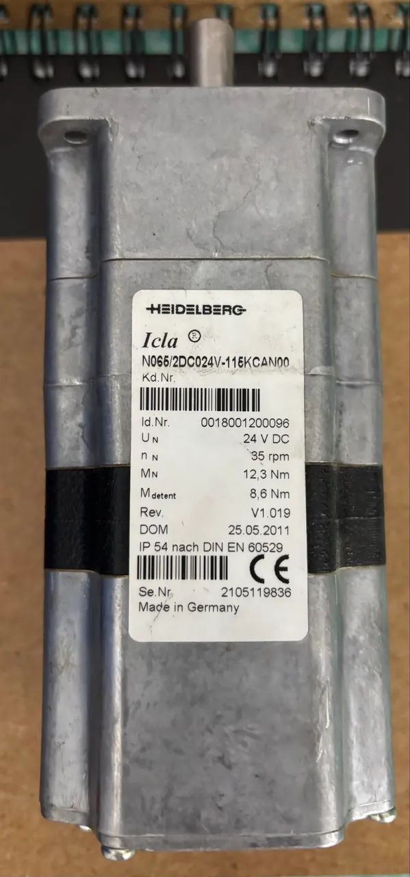 Motor eletrico HEIDELBERG o mesmo que o SCHNEIDER (18001200015) - Usado FUNCIONANDO 