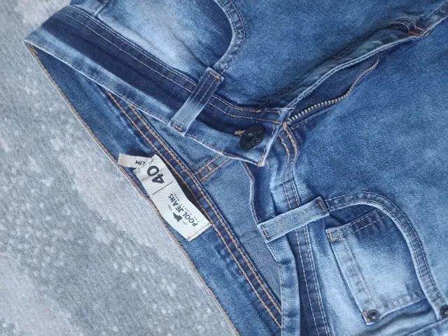 Calça jeans masculina azul - Foto 3