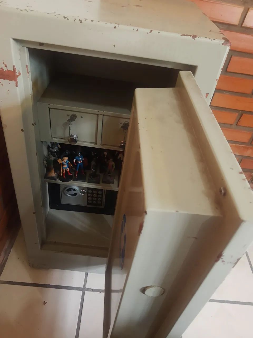 Cofre De Aço 80cm Concretado com segredo  - Foto 3