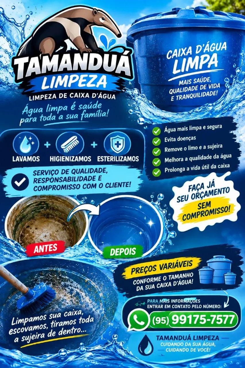 Limpeza de caixa d'água 