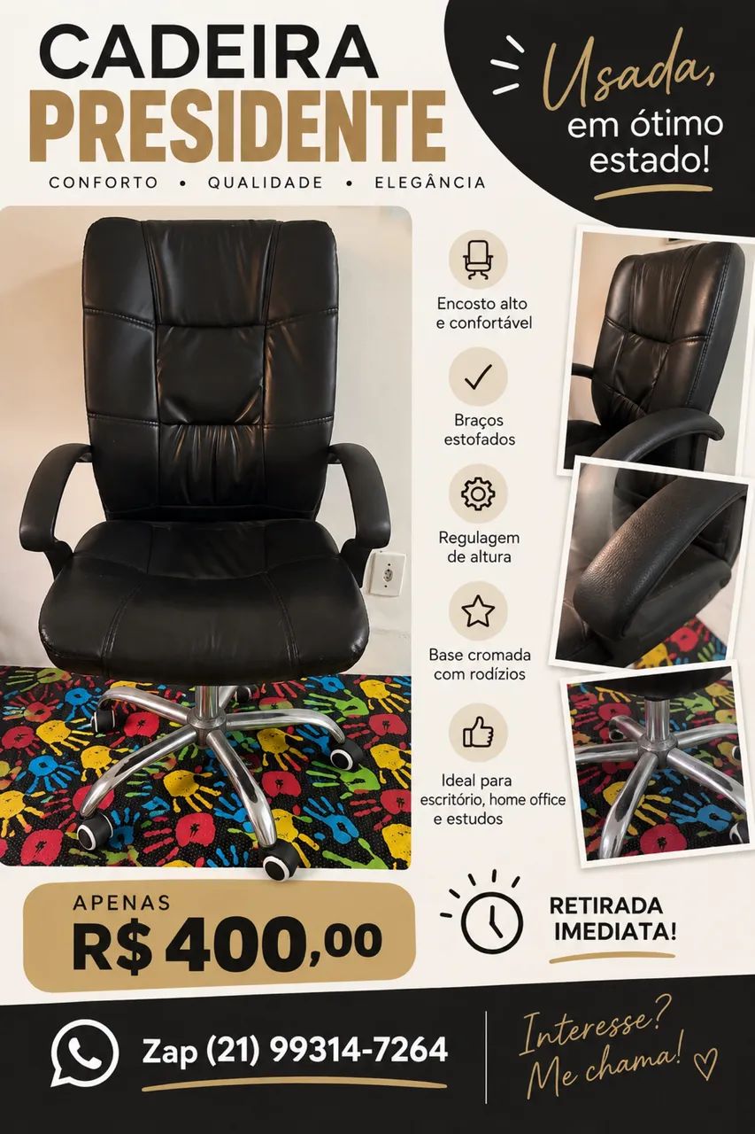Cadeira Presidente  - Foto 3