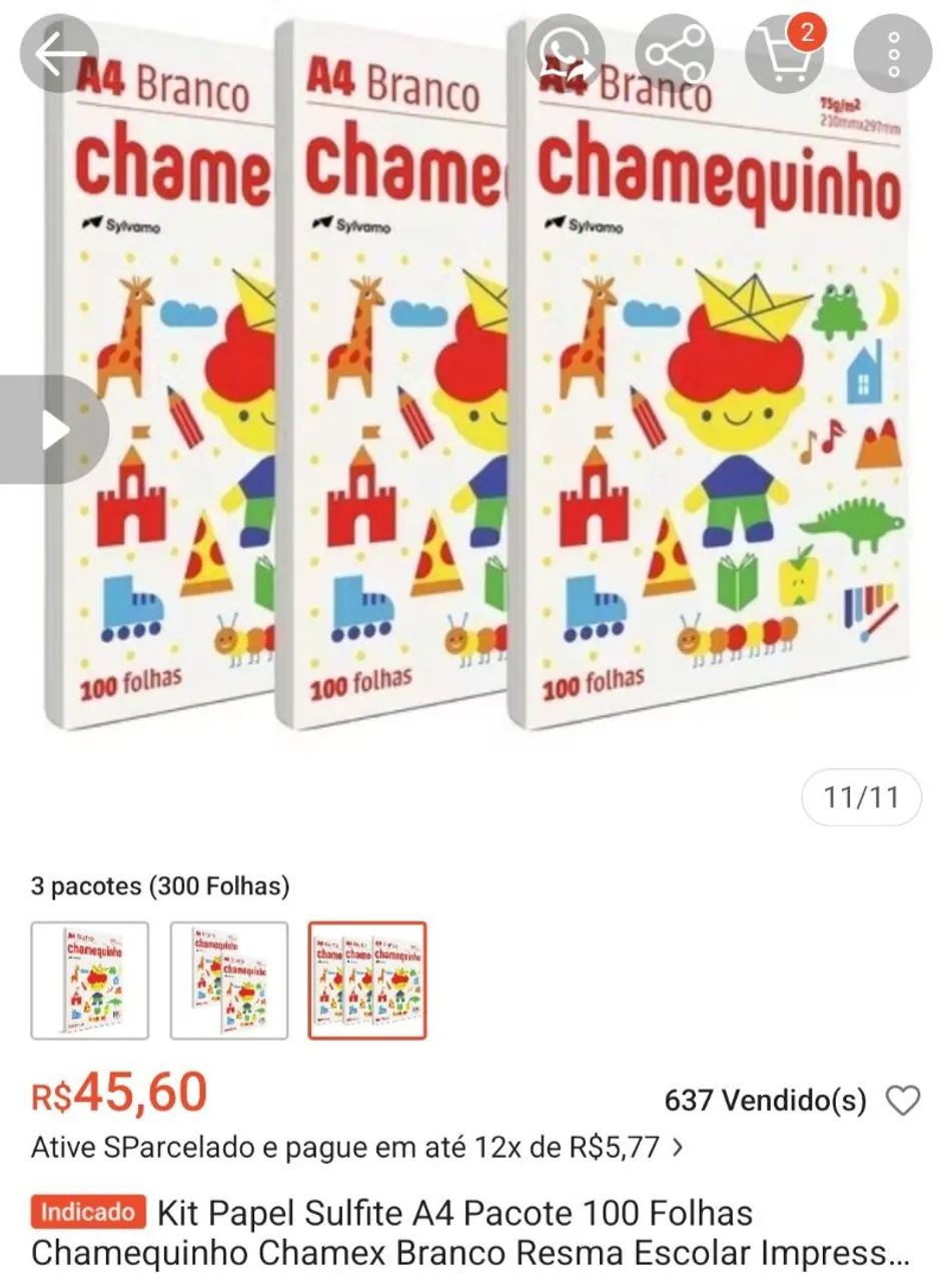 chamequinho 100fls