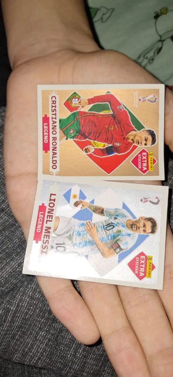 MESSI PRATA E RONALDO BRONZE COPA 2022 LEGEND