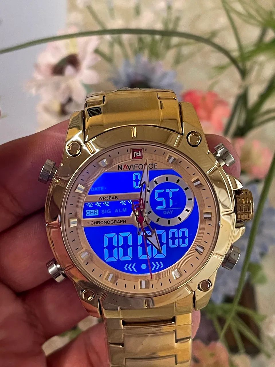 Relógio Naviforce Masculino Dourado