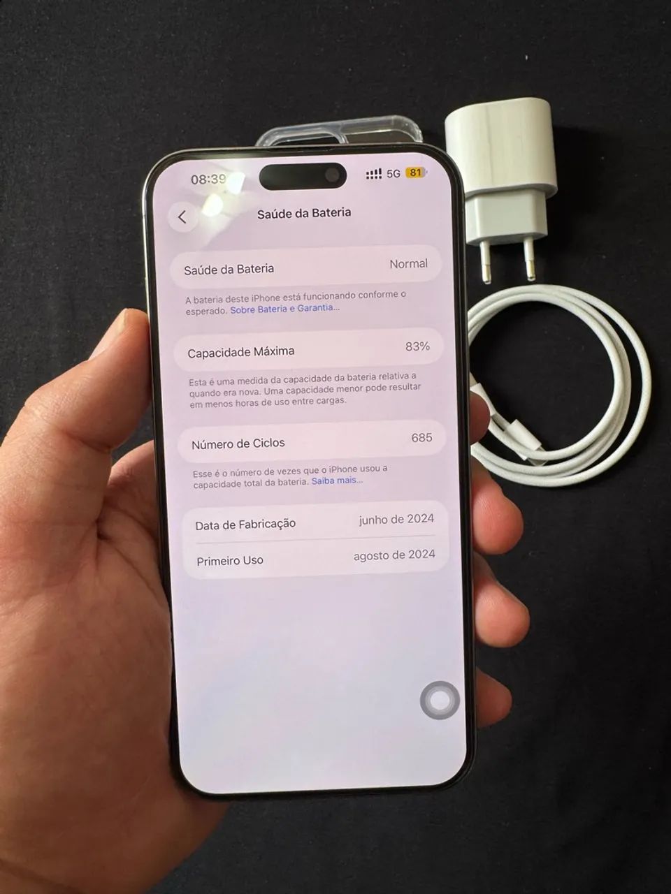 iPhone 15 Pro Max 256GB - Titânio  - Foto 3