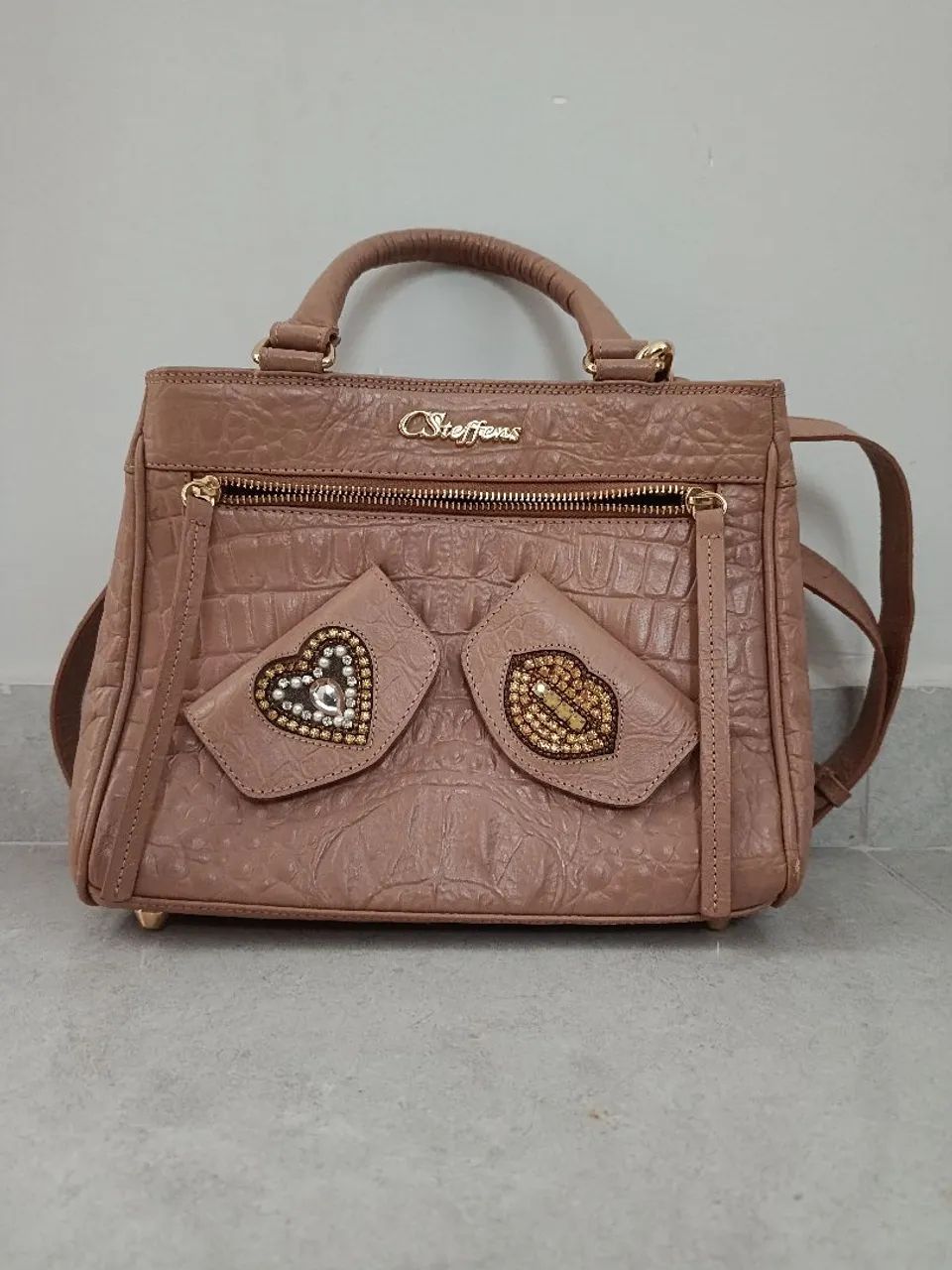 Bolsa Carmen Steffens de couro 