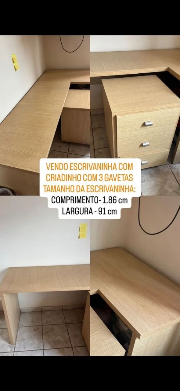 Escrivaninha em L