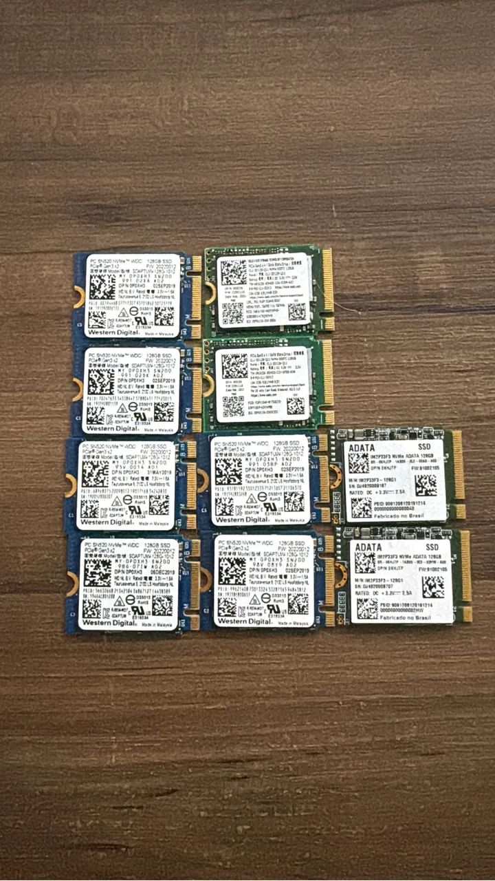 Lote SSD M.2 128GB 