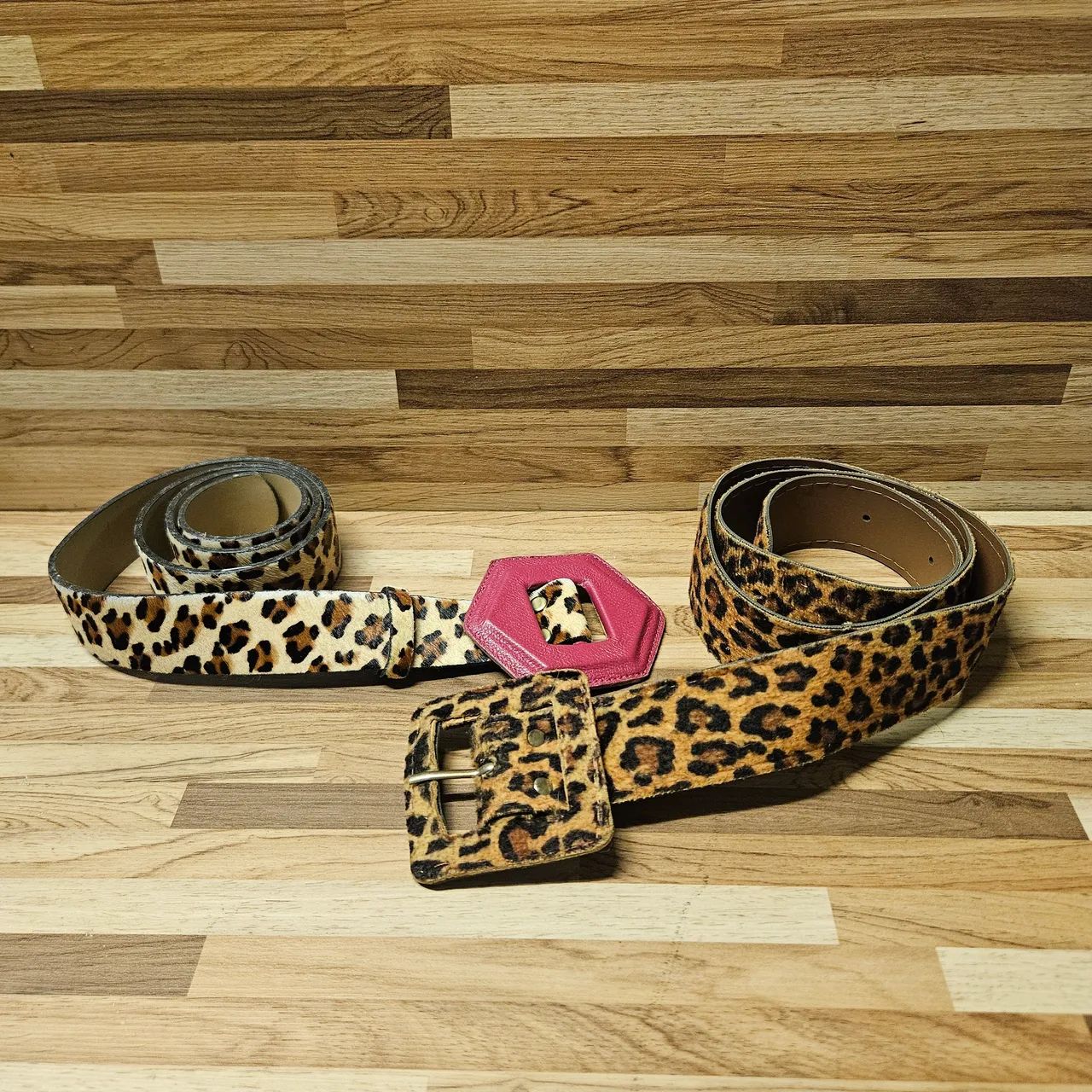 2 Cintos Animal Print 105cm P/M - Foto 2