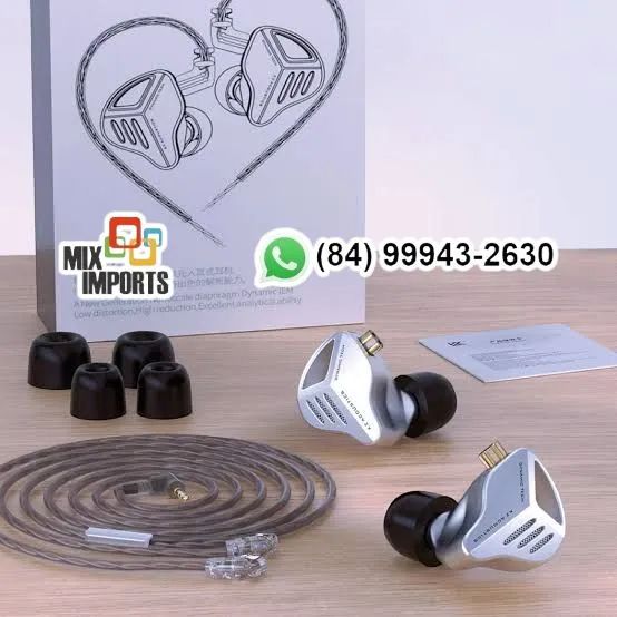 Fone de Ouvido Kz Zvx Retorno Ponto Headphone (Novo) 
