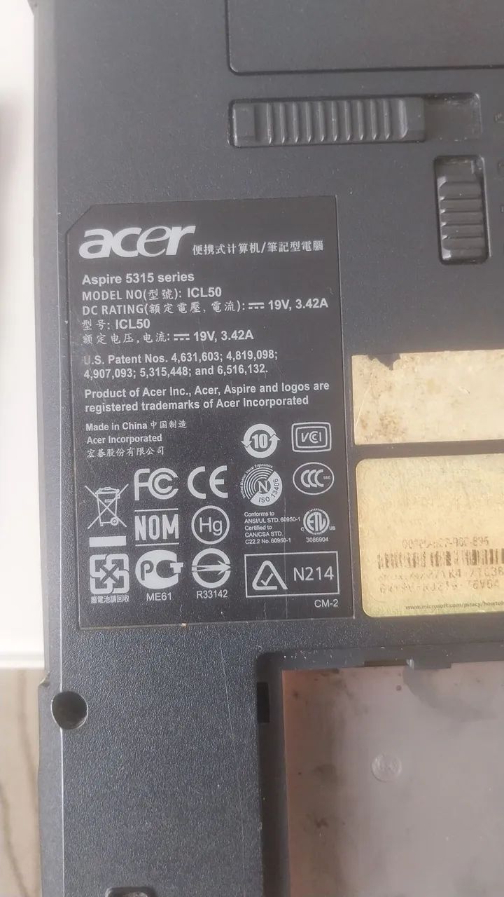 2 notebooks acer aspire, um funciona, outro não.  - Foto 4