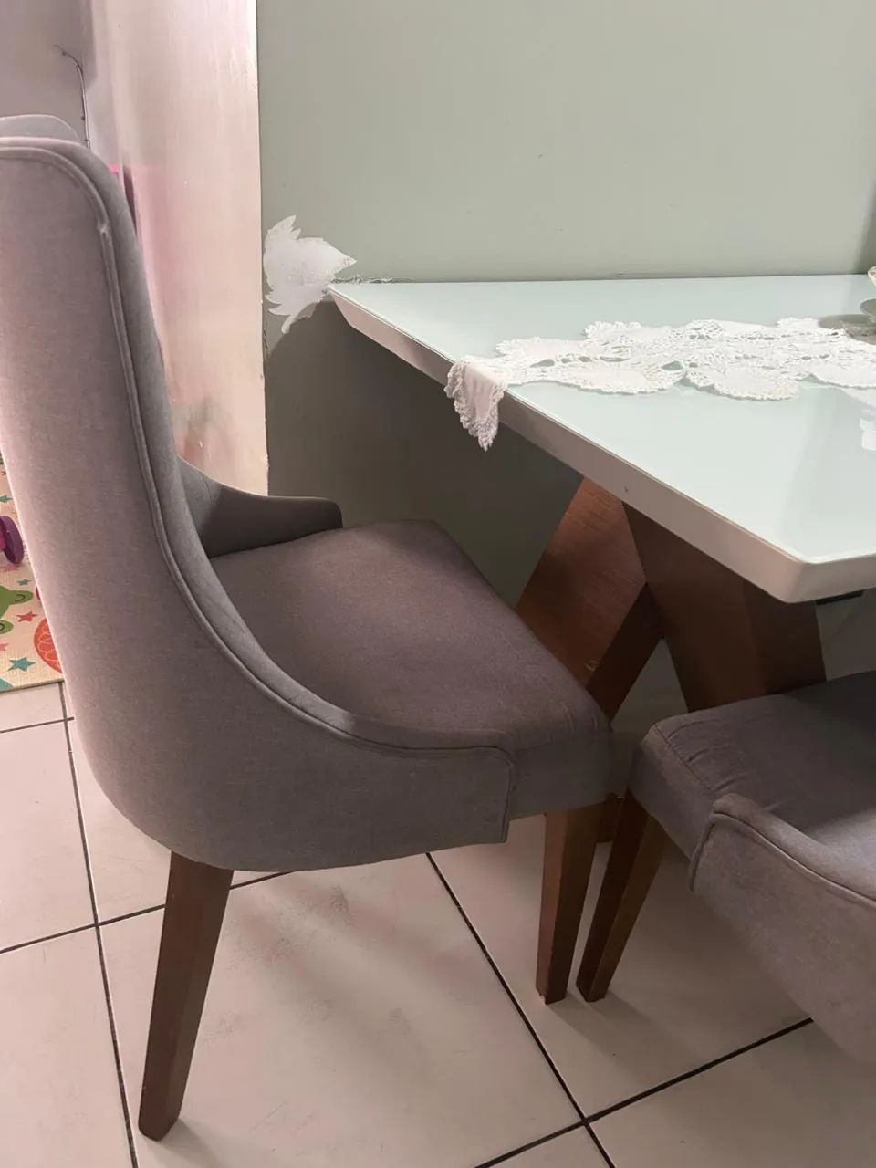 Mesa com tampa de vidro 4L - Foto 5