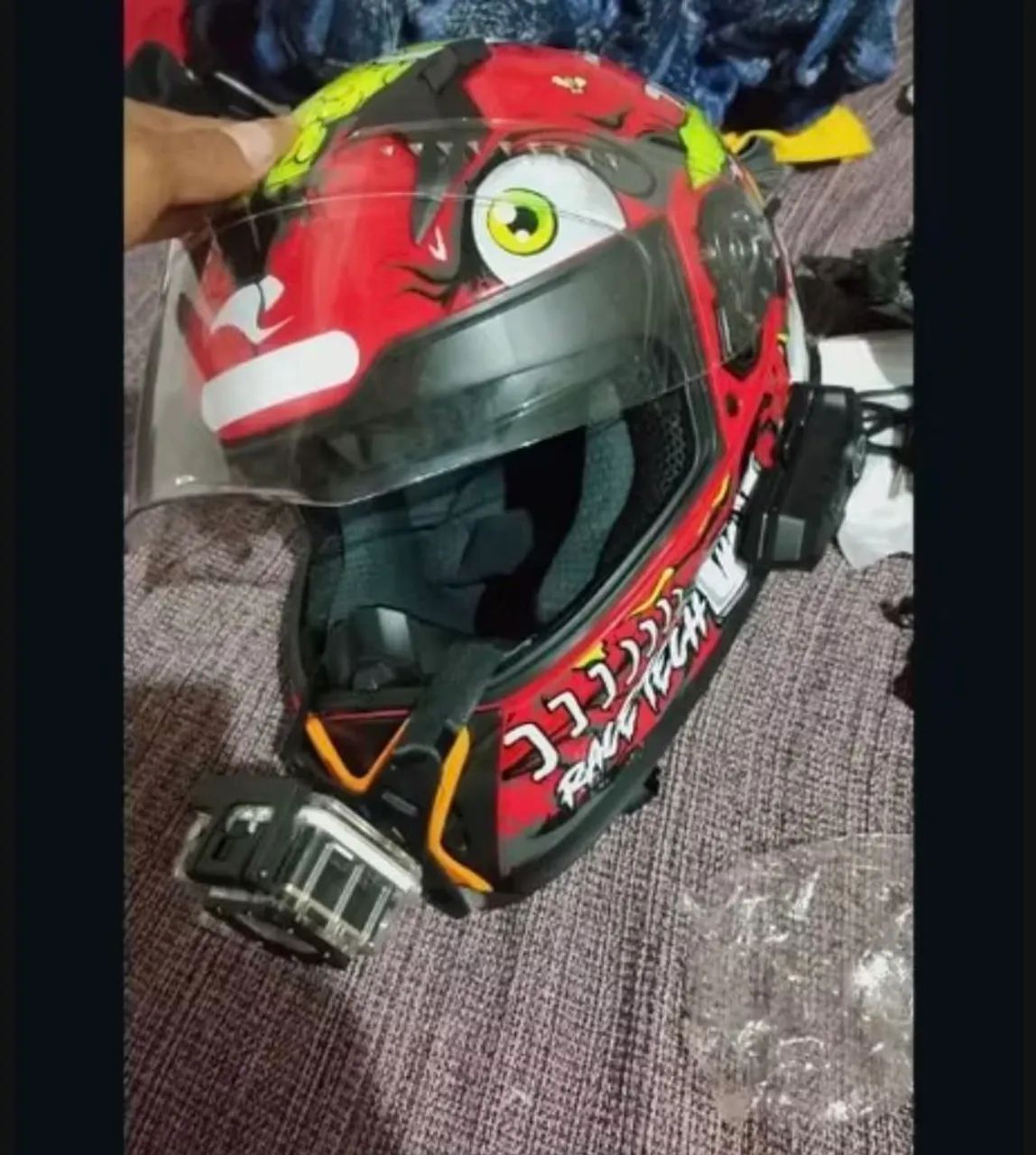 Suporte de Queixo para Capacete Moto - GoPro e Celular - Foto 5