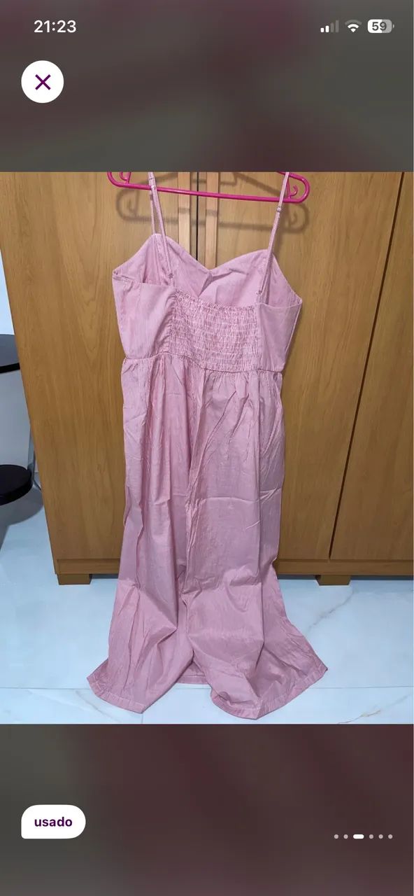 Vestido midi listrado gg Riachuelo - Foto 4