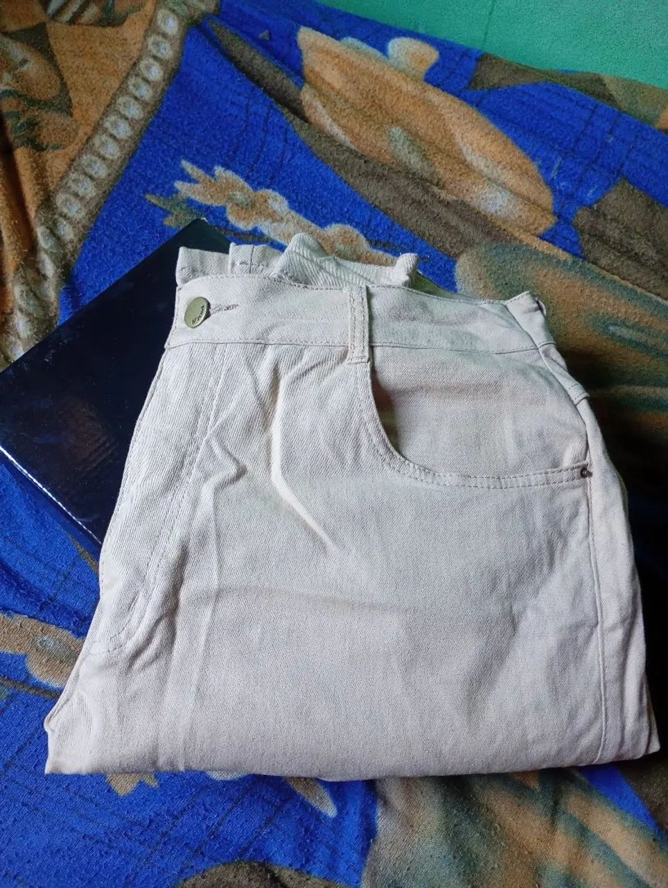 Calça jeans bege Tam 48 - Foto 4