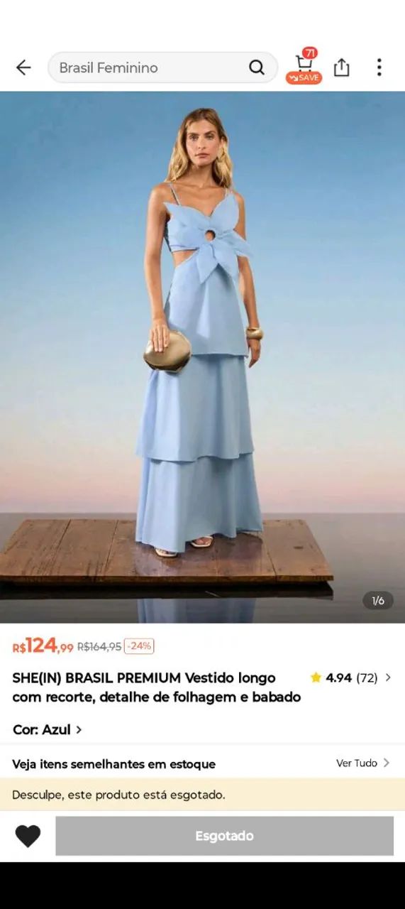 Vestido Longo Premium - Usado 1x (Oportunidade!)