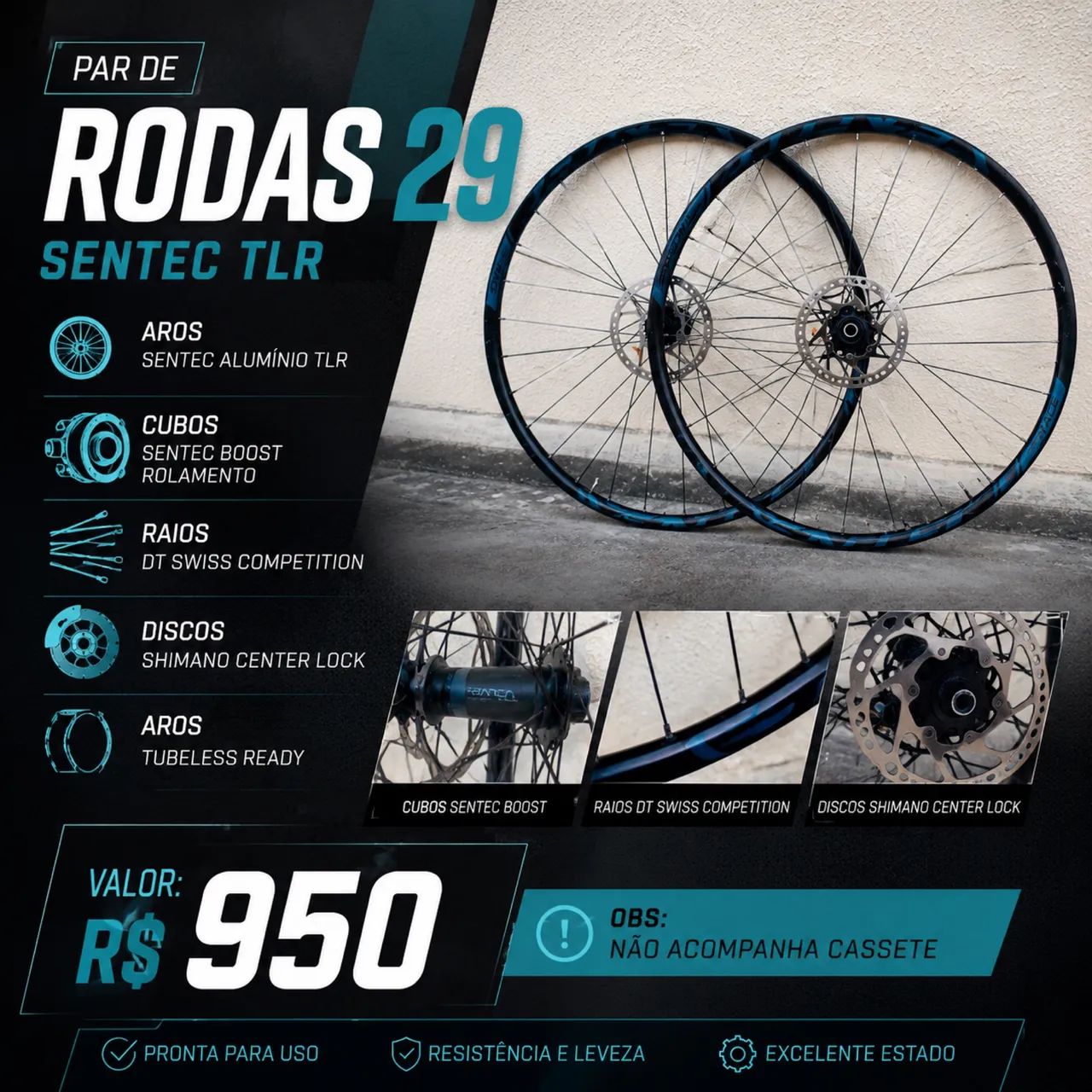 Rodas 29 mtb Sentec