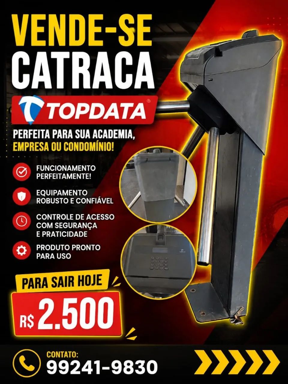 Catraca top data( condomínio e academia ) - Foto 4