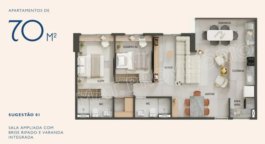 PLANTA 70m²