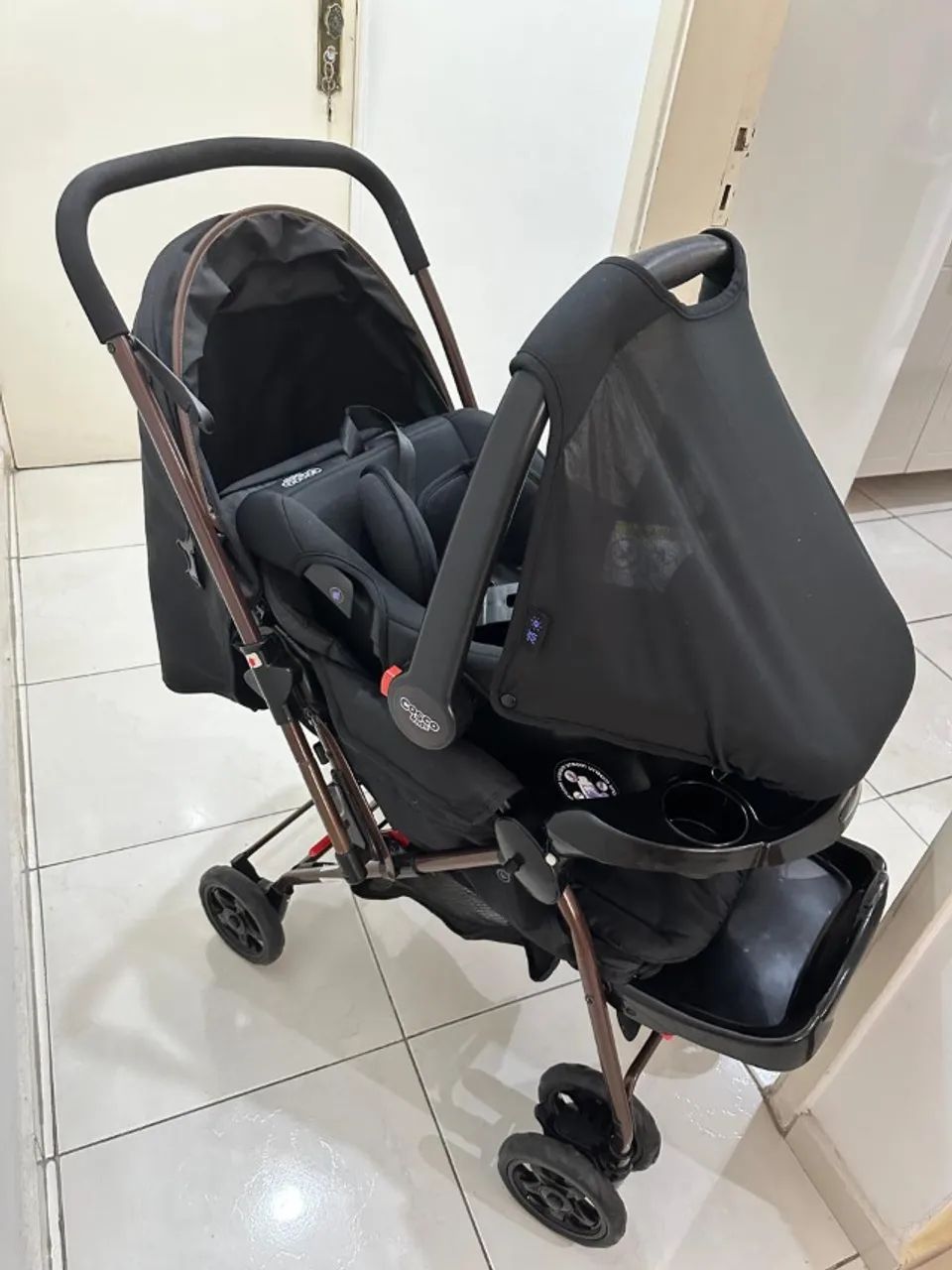 Carrinho de bebê Cosco Kids Reverse Duo - Foto 4