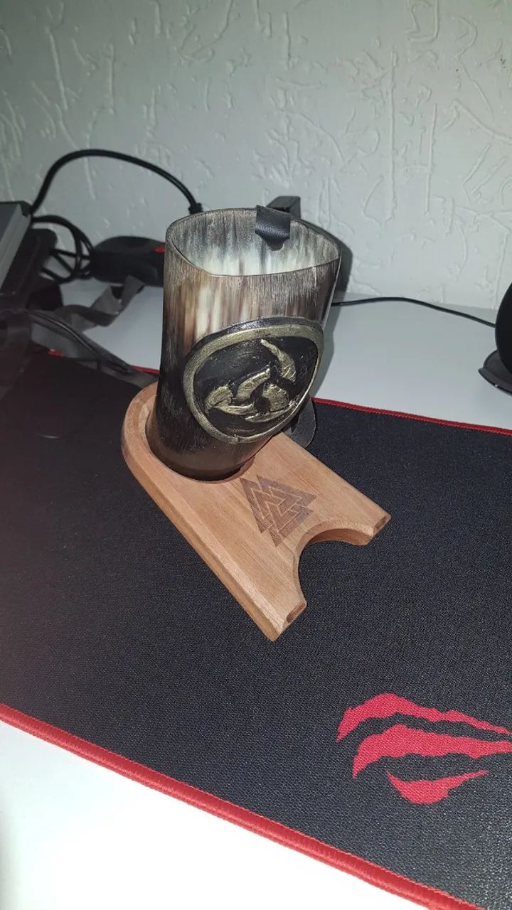 Copo Nórdico Chifre + Base - Foto 5
