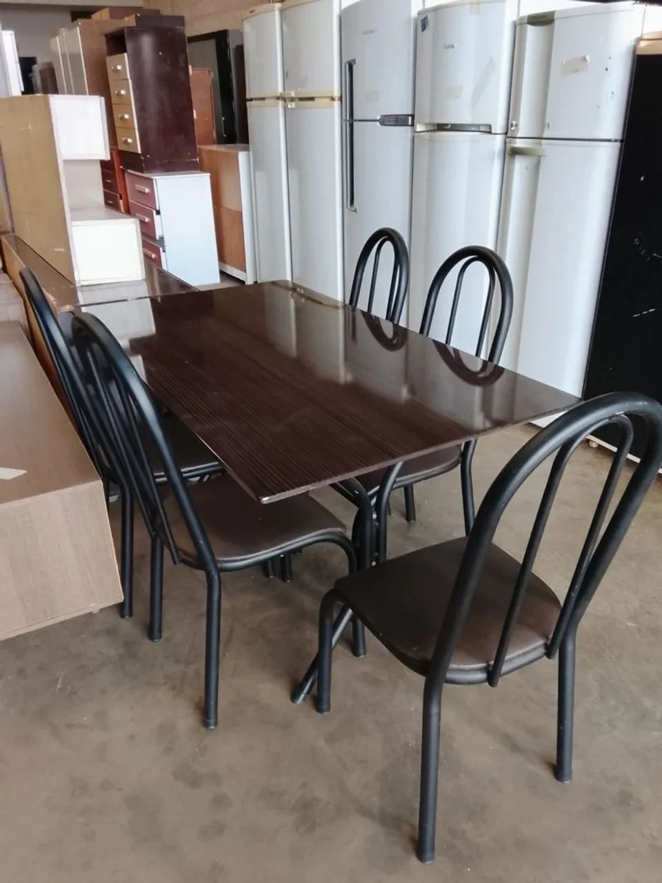 Mesa com 5 cadeiras USADAS ENTREGA dentro de Uberlândia MG  - Foto 3