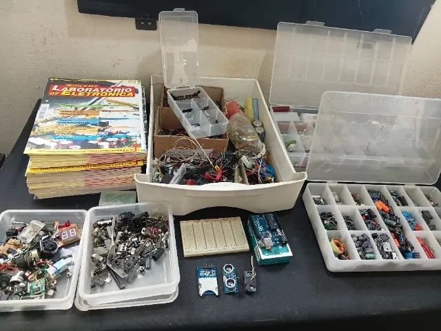 Lote Kit de Eletrônica + Arduino Uno e Nano+ Componentes + Revistas Laboratório - Foto 2