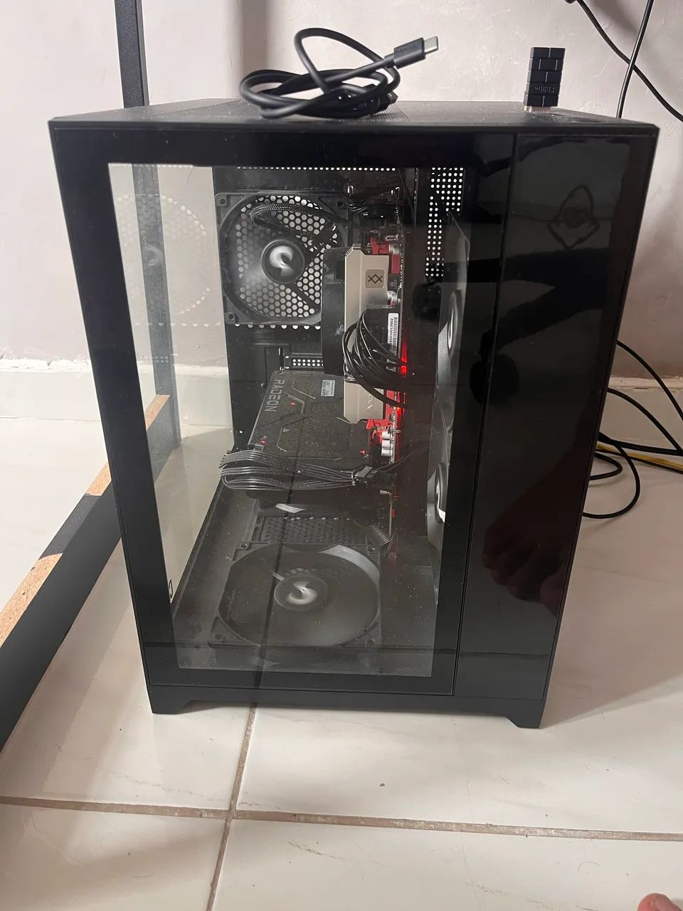 Setup Gamer Completo (Menos de 1 Ano) - RX 7600 + R5 5600 + LG 144Hz + Logitech G PRO - Foto 3