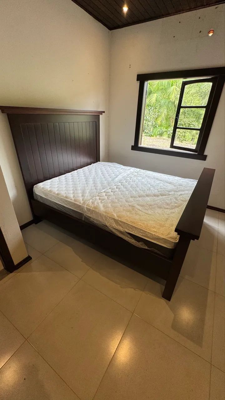 Cama Canela Nova Inglesa estilo Farm 