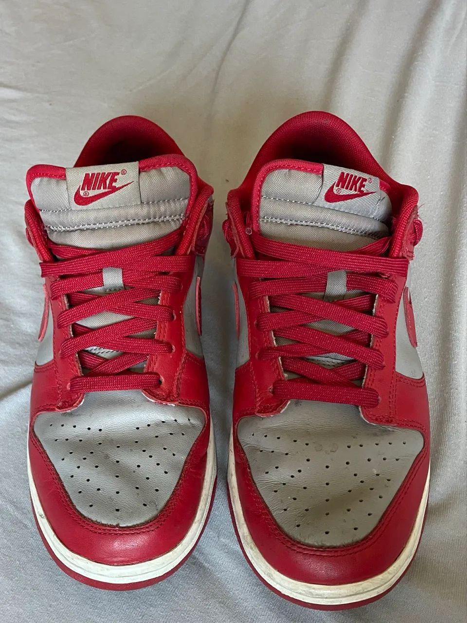 Nike Dunk Low Vermelho/Cinza Nº 39 Original - Conservado - Foto 2