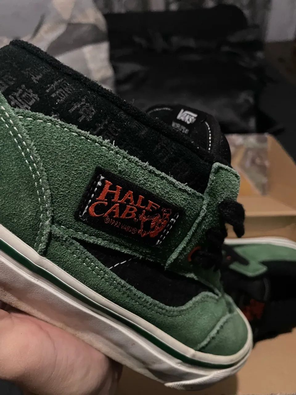 39/40 Vans Half Cab Sci-fi verde com caixa e cadarço extra  - Foto 2