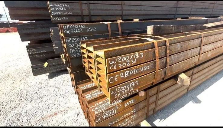 Vigas W, Viga I, Viga H, Perfis, Chapas e Bobinas - Foto 2