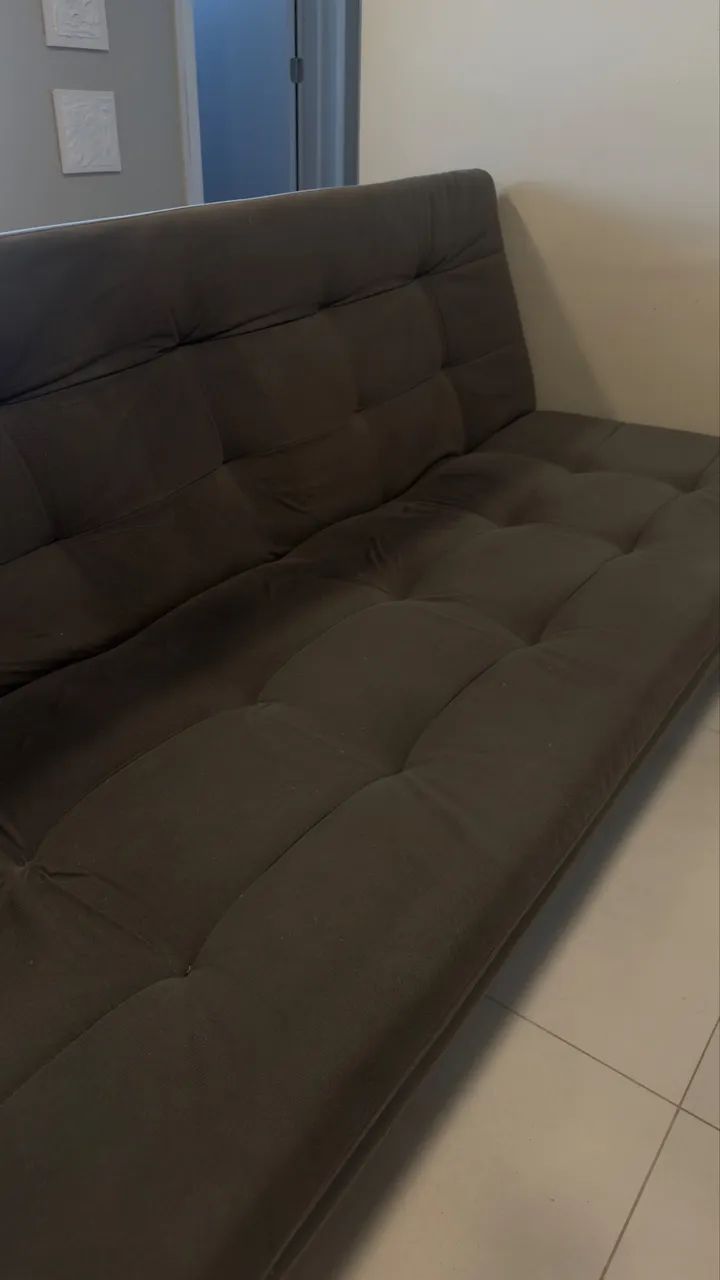 Sofá cama suede premium - Foto 2