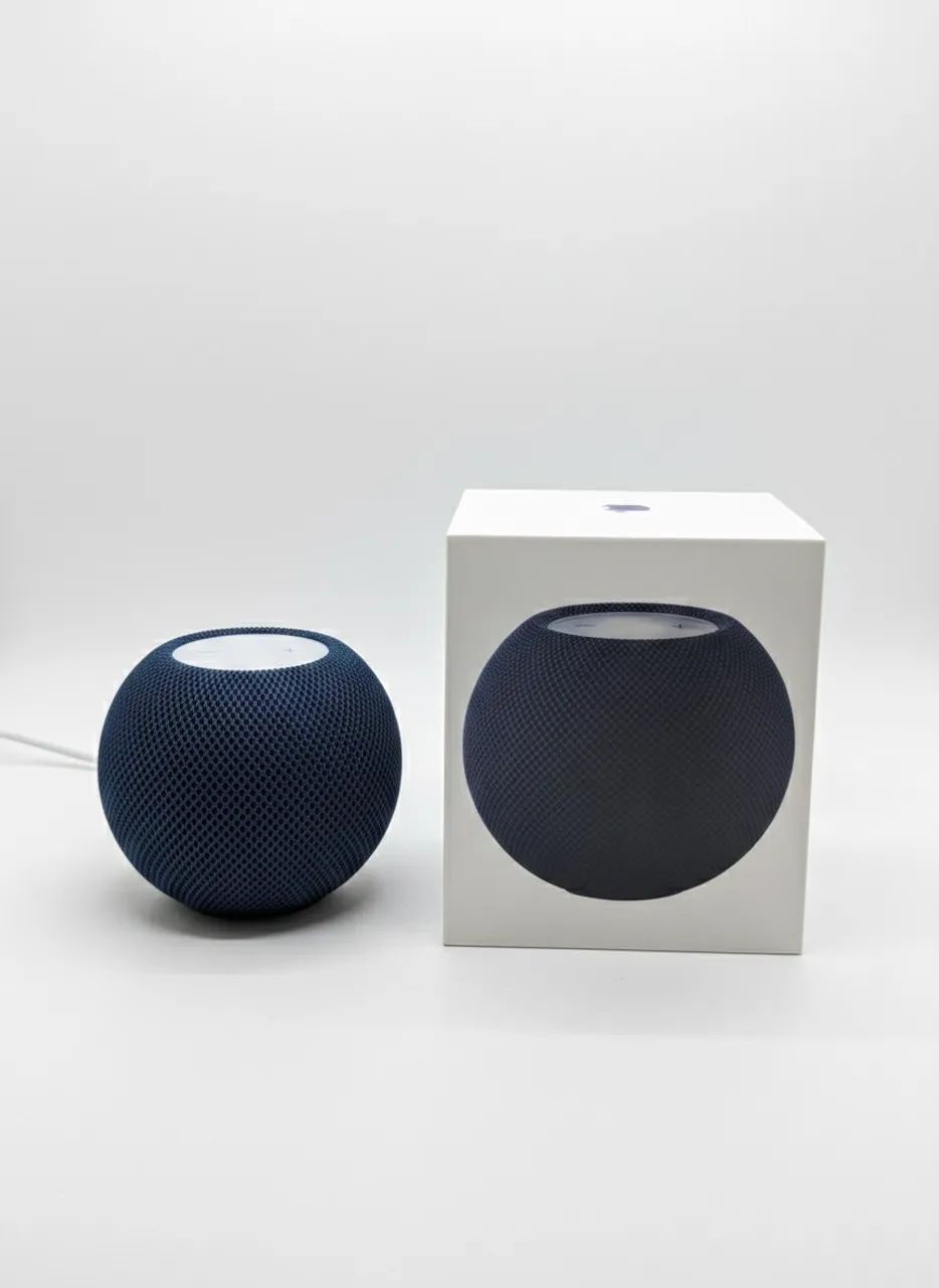 【おまけ付】Apple Pod mini ブルー Apple HomePod Mini con asistente virtual Siri azul | MercadoLivre