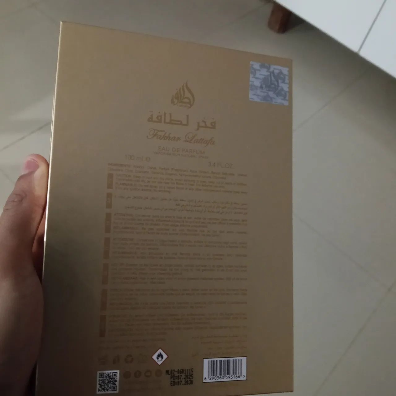 Perfume Árabe Lataffa Gold Masculino Original  - Foto 3