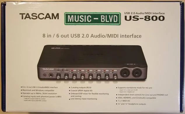 Caixa da placa TASCAM US-800 - Foto 4