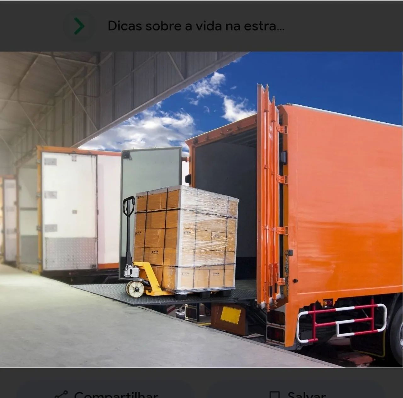 Serviços de carga e descarga 