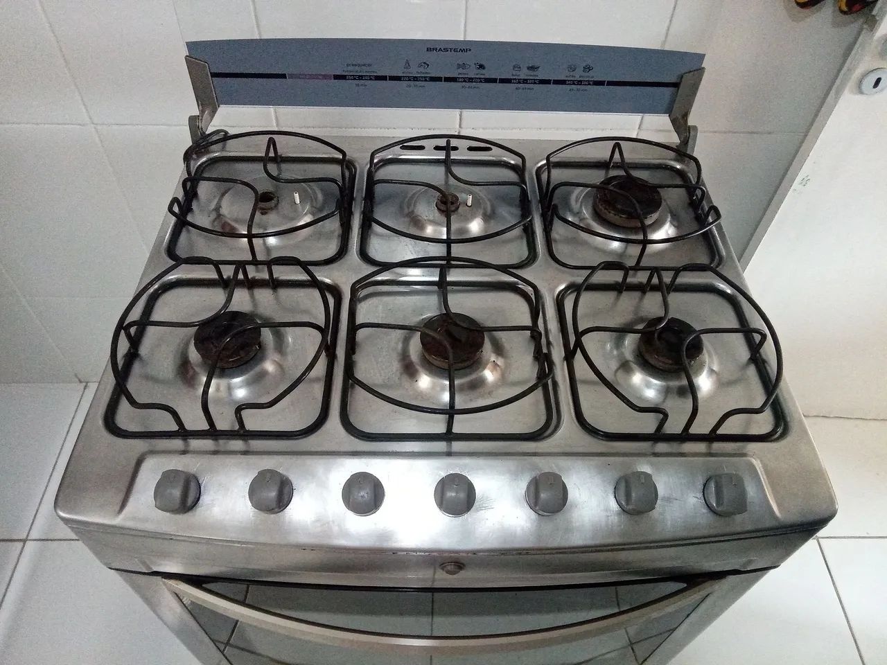 Fogão Brastemp de Inox 6 bocas - Foto 2