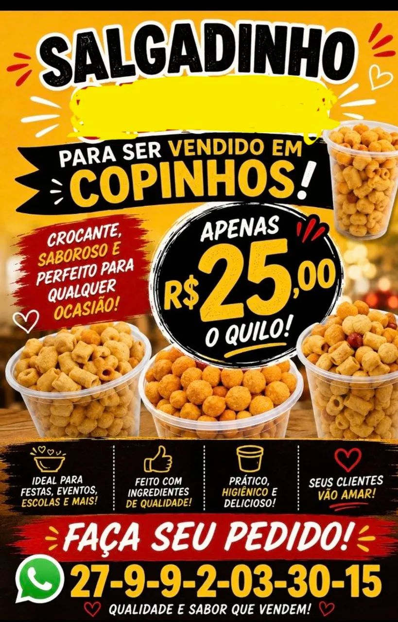 Salgado 0.50 centavos  variados  - Foto 2