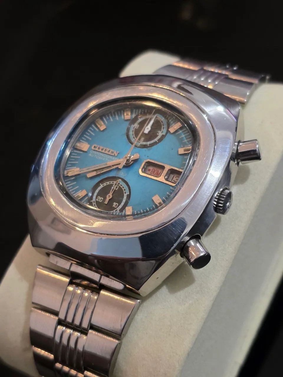 Relógio Cronógrafo Citizen Automático Masculino Raro Modelo