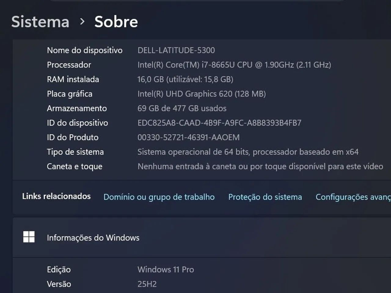 Notebook DELL i7/ 16GB/ NVME - Foto 5