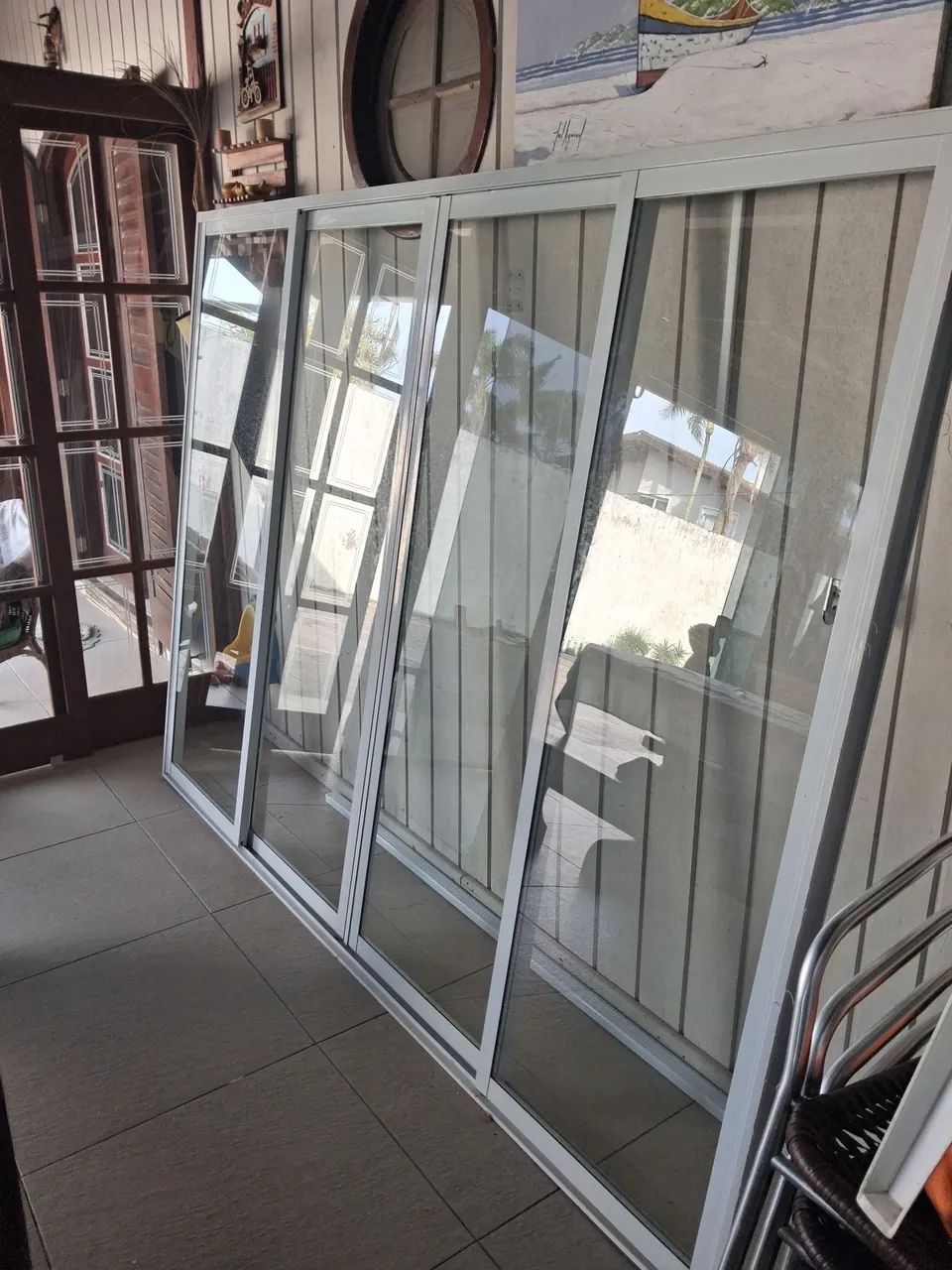 PORTA E JANELÃO DE ALUMINIO - Foto 4