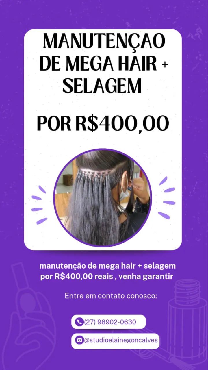 Manutenção de mega hair - Foto 4