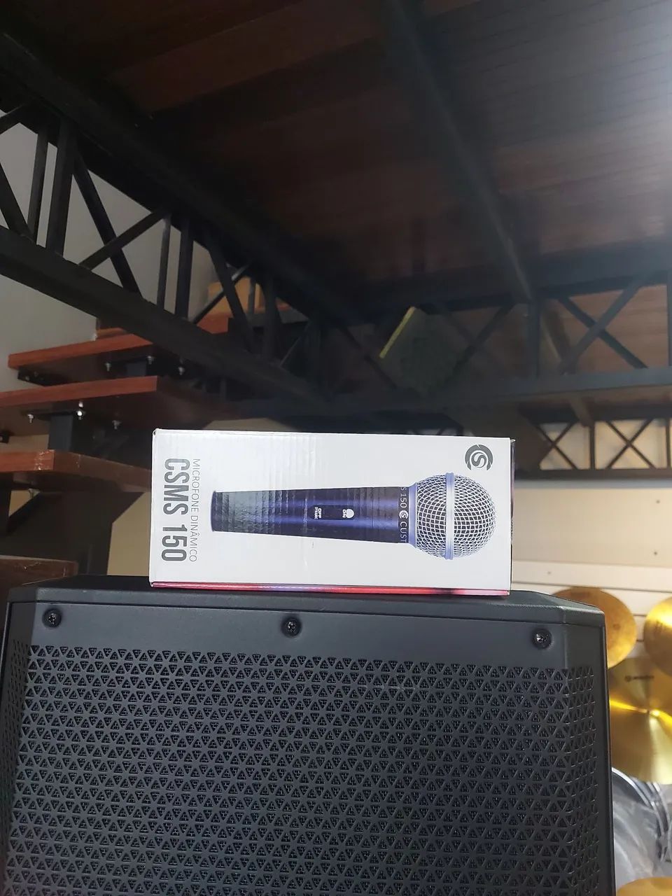 KIT REUNIÂO CAIXA DE SOM MIC PEDESTAL - Foto 2