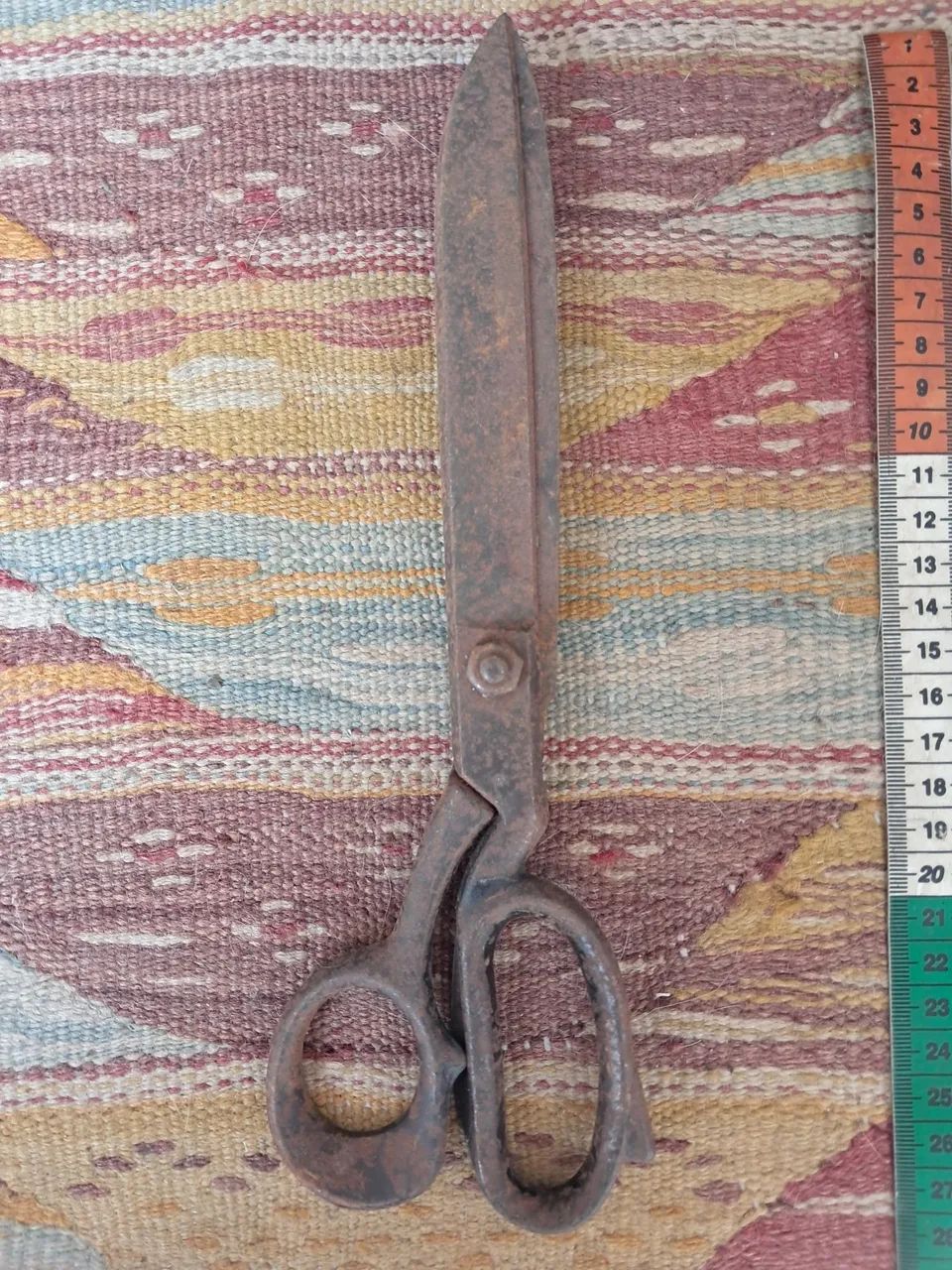 Tesoura antiga 28cm grande - Foto 4