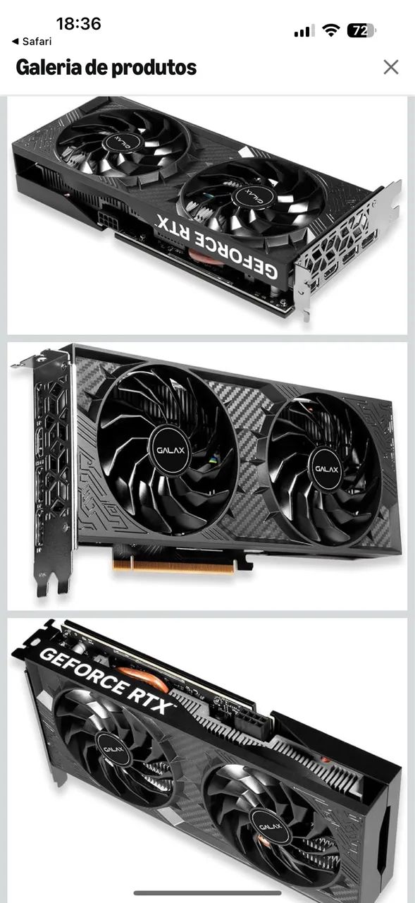 RTX 4060 galax 8Gb PLACA DE VIDEO